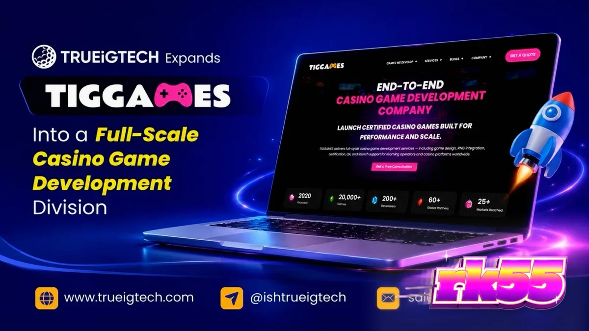 Layar pengembangan game kasino digital dengan elemen grafis modern